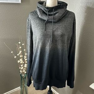 Guess mens gray/blue hombre cowl neck sweatshirt size L